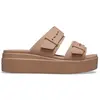 Crocs Brooklyn Low Wedge Sandal, Claquettes marron femme 36/37 marron