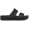 Crocs Sandales Baya à plateforme en pour femme, Noir, 38 EU