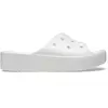 Claquettes Crocs Classic Platform Slide blanc femme - 39-40