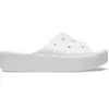 Claquettes Crocs Classic Platform Slide blanc femme - 37-38