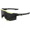 One Hundred Percent Lunettes 100  speedcraft soft tact glow   verre miroir noir