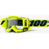 100% Armega Forecast Lunettes de motocross, noir-jaune pour Hommes