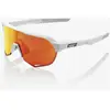 100% Lunettes 100 % S2 blanc Soft Tact à verres à miroir HiPER rouge