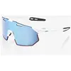 100percent Lunettes 100  hypercraft sq soft tact blanc   ecran hiper mirror bleu