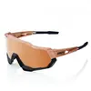 100percent Lunettes 100  speedtrap cuivre   noir   lentilles hiper miroir cuivre