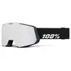 100percent 100% Snowcraft HiPER - Masque ski Black / Silver HiPER Silver Mirror