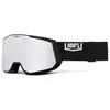 100percent 100% Snowcraft XL HiPER - Masque ski Black / Silver HiPER Silver Mirror