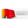 100percent 100% Snowcraft HiPER - Masque ski White / Red HiPER Red Mirror