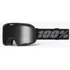 100% - Valnor - Masque ski Black - Mirror Dark Smoke Cat 2