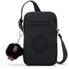 Kipling Sac Téléphone Tally Black Tonal Noir Petit Femme 100% Polyamid...