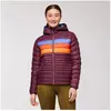 Cotopaxi Fuego Down Hooded Jacket - Doudoune femme Wine Stripes XL