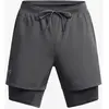 Under Armour - Launch 5'' 2-In-1 Short - Short de running taille M, gris