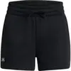 Under Armour - Women's Rival Fleece Short - Pantalon de jogging taille L - Regular, noir