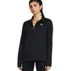 Haut d'entraînement 1/2 zippé femme Under Armour Solid Noir  1384224-001