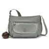 Kipling Sac Bandoulière Syro U Moon Grey Metallic Vert Standard Femme 100% Polyamide