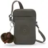 Kipling Sac Téléphone Tally Field Green Vert Petit Femme 100% Polyamid...