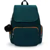 Kipling Sac À Dos City Zip S Eager Green Vert Petit Femme 100% Polyami...