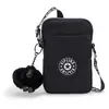 Kipling Sac Téléphone Tally Glorious Silver Noir Petit Femme 56% Recycled Polyamide, 44% Polyamide