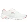Skechers Arch Fit Vegan Femme Baskets Mode Blanc Rose - 37