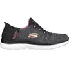 Skechers Femme Baskets, Chaussures de Sport, BKMT Black Multi, 39 EU