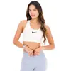 Nike DX6815-100 Swoosh High Support Sports Bra Femme White/White/Black...