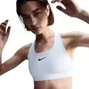 Nike Bra W NK Swsh Med SPT Bra, White/Stone Mauve/Black, DX6821-100, S