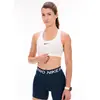 Nike Bra W NK Swsh Med SPT Bra, White/Stone Mauve/Black, DX6821-100, L