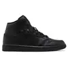 Air Jordan 1 Mid, Jordan, Air Jordan 1, en noir, taille: 45