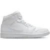 Jordan Air 1 Mid Homme - White/White/White, White/White/White 48.5