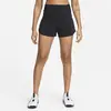 Nike Shorts W NK Bliss DF HR 3In Br Short, Black/Reflective Silv, DX6018-010, XS
