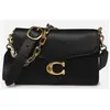 Soft Grain Leather Chain Tabby Shoulder Bag With Chain par Coach Noir T.U Sacs