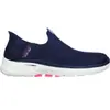 Skechers Damen Slipper Sportif Semelle en caoutchouc bleu