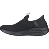 Skechers Femme Ultra Flex 3.0 Cozy Streak Basket, Black Knit/Trim, 39 EU