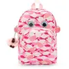 Kipling Sac À Dos Faster Pink Palm Imprimé Petit Femme 100% Recycled P...
