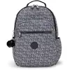 Kipling Sac À Dos Seoul Holiday Waves Imprimé Grand Femme 100% Recycled Polyester