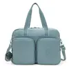 Kipling Sac Marin Defea Xl Relaxed Grey Bleu Standard Femme 56% Recycled Polyamide, 44% Polyamide