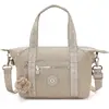 Kipling Sac D'épaule Art Mini Glorious Beige Silver Imprimé Petit Femm...