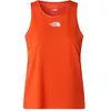Débardeur The North Face Lightbright rouge orange lave femme - L