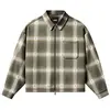 Vans - Larkspur Zip Plaid Flannel Shirt - Chemise homme Mossy Olive - ...