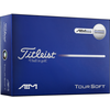 Titleist Balles de golf Tour Soft AIM 2026 - Lot de 12, blanc/bleu