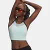 Top Under Armour Velociti Elite Crop bleu pastel - L