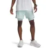 Short Under Armour Launch 5" 2-en-1 bleu pastel - S