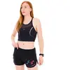 Top Under Armour Velociti Elite Crop noir rose bleu - L