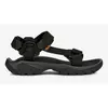 Teva - Terra Fi 5 Universal Leather - Sandales randonnée homme Black/ ...