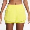 Nike Swift 2in1 Short De Running Femmes - Jaune Citron , Argent, Taill...