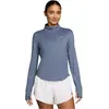 Maillot manches longues 1/4 zip femme Nike Swift Bleu M HQ0499-499