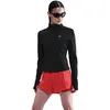 Nike Swift Half-Zip Maillot De Course Femmes - Noir , Argent, Taille L