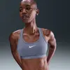 Brassiere nike swoosh a maintien normal bleu femme
