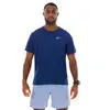 Nike Miler Maillot de course Hommes - bleu foncé, argent, Taille S