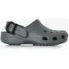 Crocs Classic Enamel Buckle Sabots Unisex Carbon 36 213347-0YK-M4W6